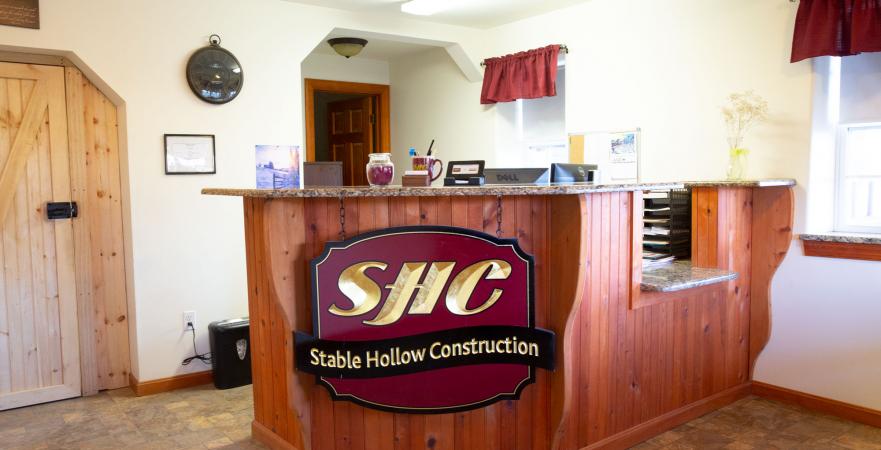 Inside the Stable Hollow Construction Office