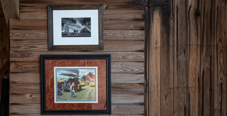 pictures and painting of an old barn