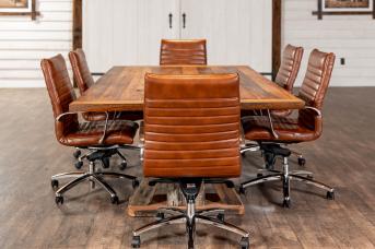 Reclaimed conference table